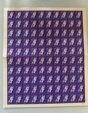 Egypt-Palestine Overprint Egypt Queen Full Sheet 100 Stamps MNH picture