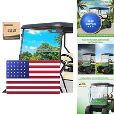 10L0L Golf Cart Windshield for EZGO TXT 1995-2013, 3/16