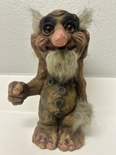 VTG Rare NyForm Troll Grandfather Old Man Figure Norway Authentic Handmade 9” picture