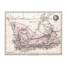 Aaron Arrowsmith 1829 Map Depicting South Africa’s Cape of Good Hope in Detail picture