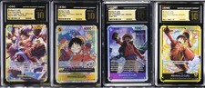 4 CGC 10 Pristine ENGLISH One Piece Luffy OP11-118 OP07-109 ST26-005 ST29-001 picture