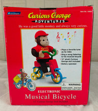 VTG 1999 Curious George Electronic Musical Bicycle RARE Pacific Innovations NIB picture