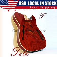 【USA STOCK 】TL Red Thinline Ash Veneer Electric Guitar Body Alder Vintage Type picture