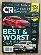 2026 AUTO Issue Buying Guide CONSUMER REPORTS 495 Ratings & Reviews BEST & WORST picture