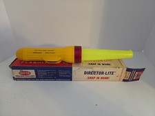 Vintage Bright Star 2 Cell Industrial Flashlight Director Light Wand Snap In picture