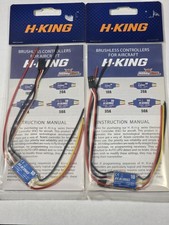 Lot Of 2 H-King 10A Fixed Wing Brushless Speed Controllers (ESC) from HobbyKing picture