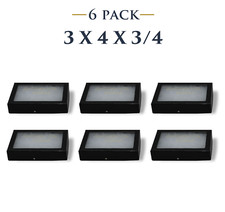 6 Pack of 3 x 4 x 3/4 Riker Display Cases Boxes for Collectibles Jewelry & More  picture