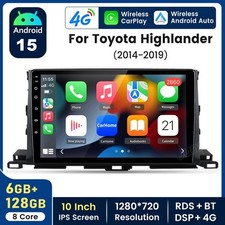 Fits Toyota Highlander 2014-19 Radio 128GB 8Core Car Stereo GPS CarPlay Android1 picture