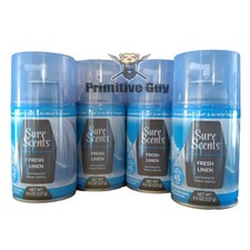 4pk Sure Scents Fresh Linen Mist Automatic Air Freshener Refill - 4.5oz picture