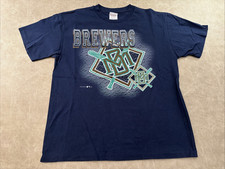 Vtg 1997 Milwaukee Brewers T-Shirt MLB Graphic Size Large *Rare* picture