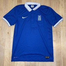 Nike Greece 2014 World Cup Away Jersey Mens Small Blue Ellas Football Shirt Kit picture