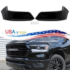 Diamond Black Front Upper Bumper End Cover Panel Fits 2019-2024 Dodge Ram 1500 picture