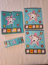 Vintage 1992 Sanrio Spottie Dottie 3 Ring Binder & Folders Set EXTREMELY RARE picture
