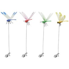 3-4Pcs Indoor &Outdoor Fake Dragonfly Rod Clip, Dragonfly Clip Bug Repellent,3D picture