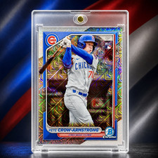 2024 Pete Crow-Armstrong Rare Rookie Refractor Investment Card Bowman SSP Mint picture