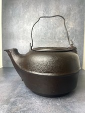 Antique Gate-Marked Cast Iron No. 8 Wood Stove Kettle & Humidifier (1860s–1880s) picture