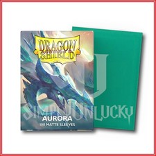 Aurora 100 Matte Dragon Shield Sleeves Standard Size🐉for MTG Pokémon DBS UA DGM picture