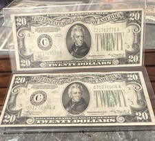 1928 US $20 Federal Reserve Note Small Size Fr. 2052-C Chicago, Uncertified picture