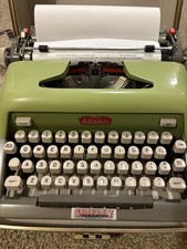 Vintage Royal Futura 800 Portable Typewriter w/ Case Meadow Green WORKS picture
