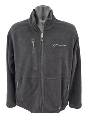 VTG Patagonia Synchilla Mens Jacket Black Medium Full Zip Outdoor Fleece Thermal picture