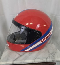 VINTAGE 1970s FULL FACE MOTORCYCLE RACE CAR HELMET 57/58 M  1977 picture