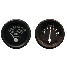 9N9273A A0NN10670A 61063 66887 Oil Pressure Ammeter Gauge Set Fits Ford 9N 2N 8N picture