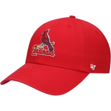 St. Louis Cardinals '47 Brand Red Clean Up Adjustable Dad Hat Unisex Adults picture