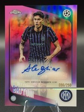 2025-26 Topps Chrome UEFA CC Alessandro Bastoni Auto Pink Refractor #/250 Milano picture