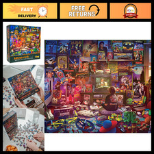 Retro 80s Jigsaw Puzzle 1000 Pieces | Brain Teaser for Kids & Adults | 28x20 picture