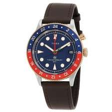 Timex Waterbury GMT Quartz Blue Dial Men's Watch TW2U90500 picture