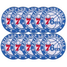 10 pcs PA Philadelphia 76ers Basketball Logo Size 2.9
