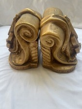 Vintage 1965 Progressive Art Violin Sheet Music Bookends - Gold-Toned Musical De picture
