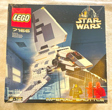 LEGO Star Wars Episode VI Imperial Shuttle 7166 234pcs Complete Set Box Vintage picture