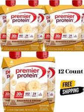 Premier Protein Shake, Bananas & Cream, 30g Protein, 11 Fl Oz, 12 Ct Free picture