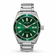 Citizen AW1598-70X Brycen Eco-drive Men's Watch - Silver/Green picture