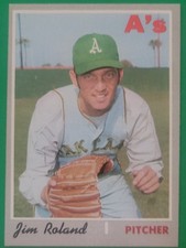 1970 Topps - Jim Roland High #719 Oakland Athletics EX+  picture