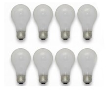 8-PK Inside Frost 60W A19 Specialty LIGHT BULB NEW picture