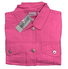 NWT Chico's Size 0 Pink Jacket Shirt Lightweight Tanya Retail $78 NEW picture