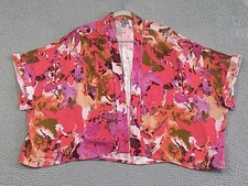 Anthropologie BL^ NK LONDON Kimono Half Sleeve One Size Boxy Artsy Coastal Boho picture