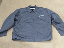 Vintage Swift Trucking Jacket Quilted Embroidered Employee Jacket XL 90s Gray picture