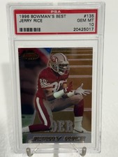 🔥🔥1996 Bowman's Best - Jerry Rice #135 PSA 10 picture