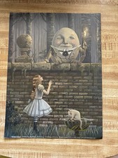 2014 Humpty Dumpty, by David Delamare Print, 9x12, Alice in Wonderland picture