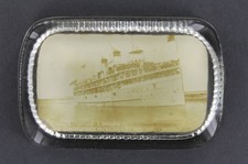 SS Theodore Roosevelt Great Lakes Steamship 1906 Indiana Paperweight Photo 10262 picture