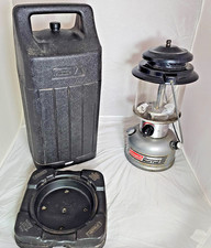 Coleman the Powerhouse Dual Fuel 295 Camping Lantern Silver Metal Bail Handle picture