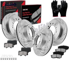 Front & Rear Brake Rotors + Ceramic Brake Pads for 2001-2007 Toyota Sequoia picture