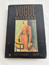 Vintage Vogue Patterns Binder Book 12 Tabs Mid Century Modern Clothing 1949 picture