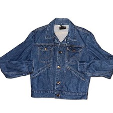 Vtg 70s Wrangler Denim Trucker Jacket 124MJ 126MJ Mens 40 (M) Broken Twill USA picture