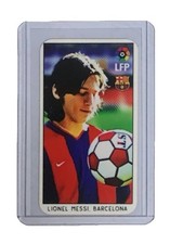 2004 Lionel Messi #30 LFP Italian Promo Mini Card Campiones Barcelona picture