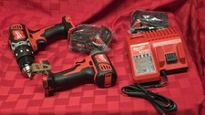 Milwaukee M18 2607-20 2656-20 Drill Impact Combo Kit 2x XC3.0 Batteries NEW picture