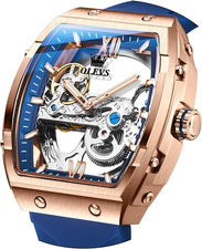 Luxury Men's Automatic Tourbillon Stainless Steel Waterproof Watch picture
